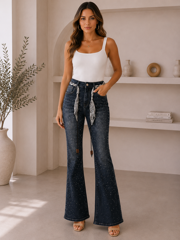 Starlight Flare Denim Jeans HelloMiss HM8687