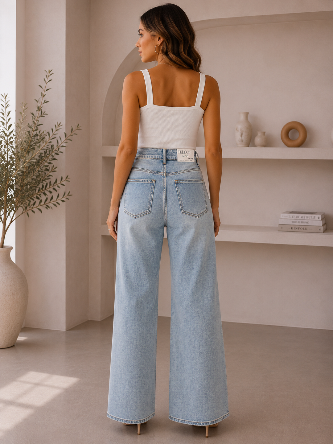 Aurora Wide Leg Jeans HelloMiss HM8202