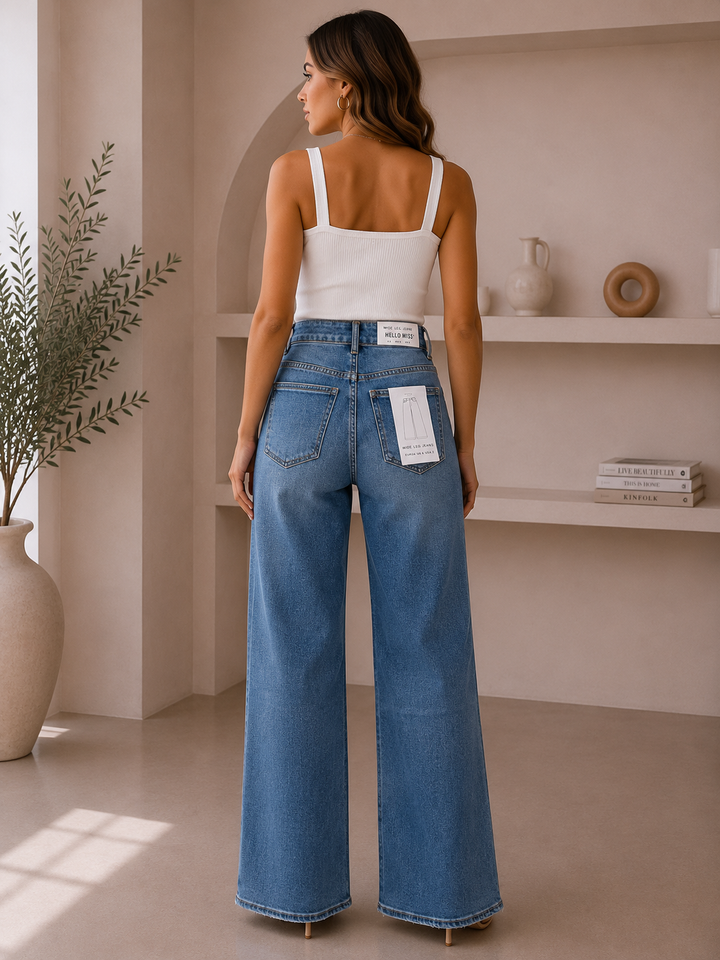 Skyline Wide Leg Jeans HelloMiss HM6563-1
