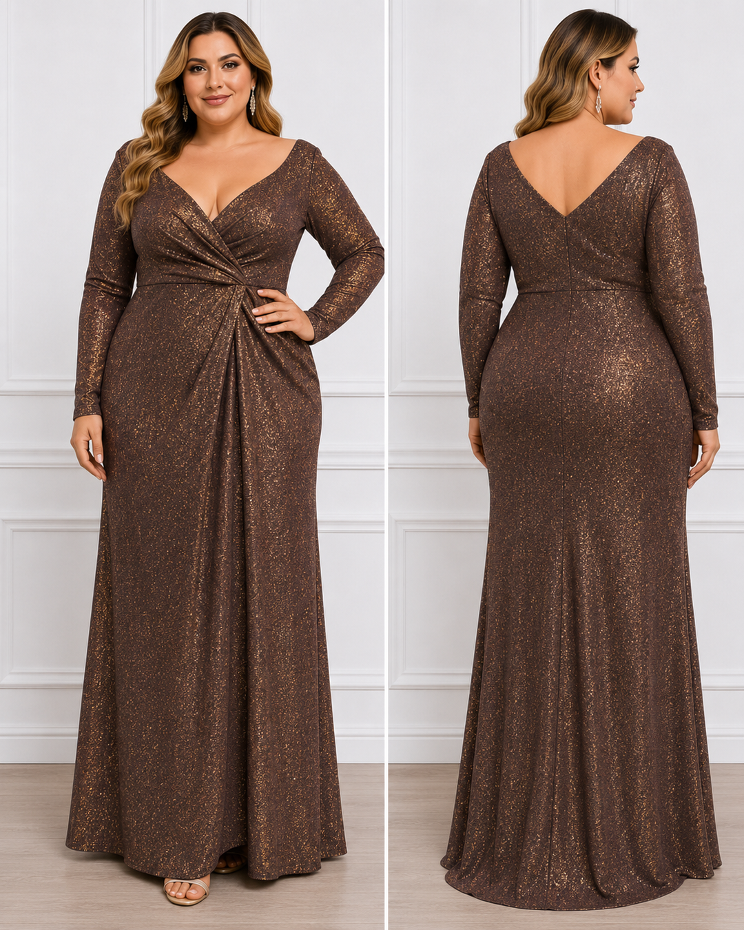 Celestia Royale Glitter Gown – Rosé Champagne
R1828