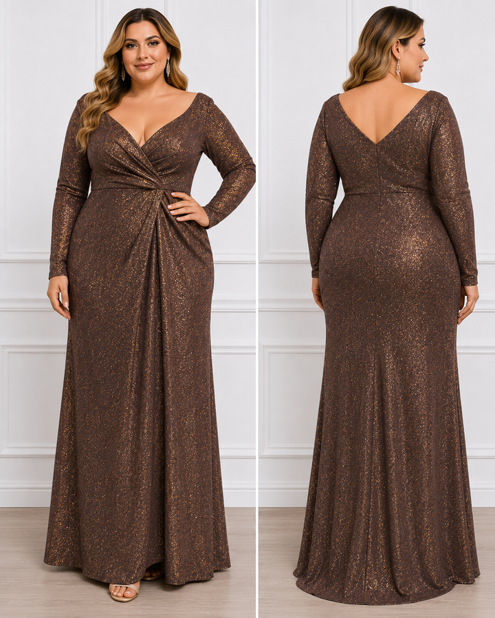 Celestia Royale Glitter Gown – Rosé Champagne
R1828