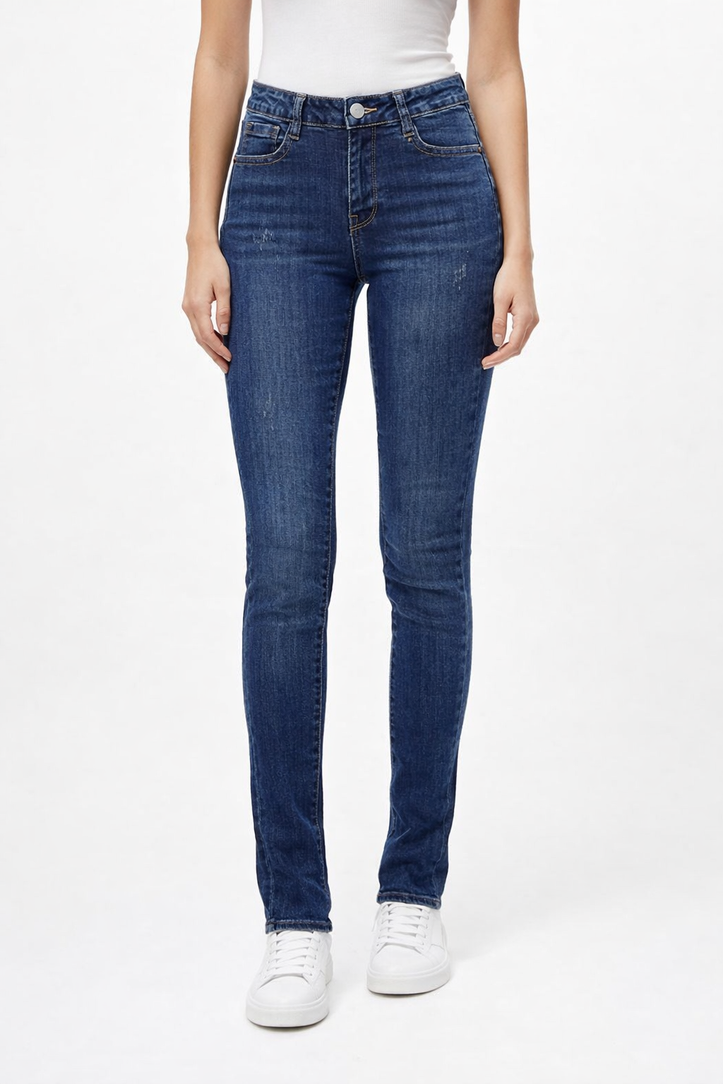 Extra Long Stretch Skinny Jeans – Dark Blue Laulia 3D170