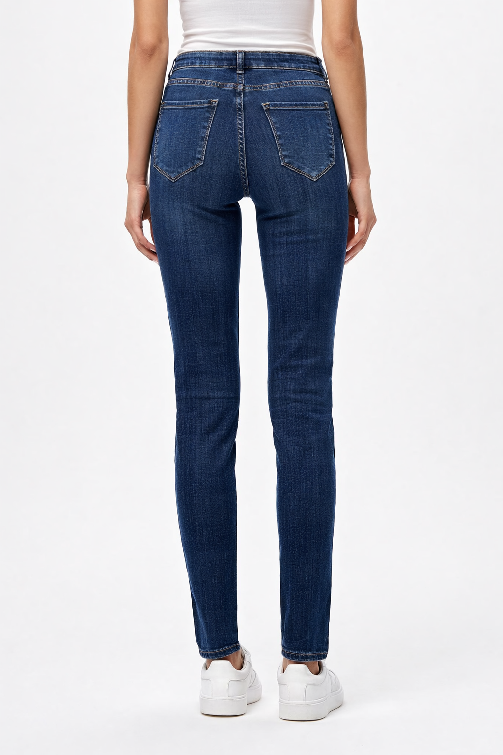 Extra Long Stretch Skinny Jeans – Dark Blue Laulia 3D170