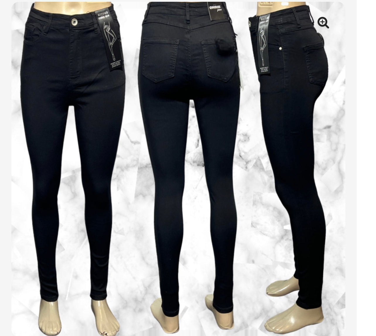 Dames skinny jeans Highwaist Goodies Second skin Queen Size Q628-1