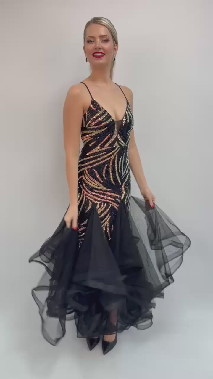 Nachtsluier — Glinsterende Galajurk 31930